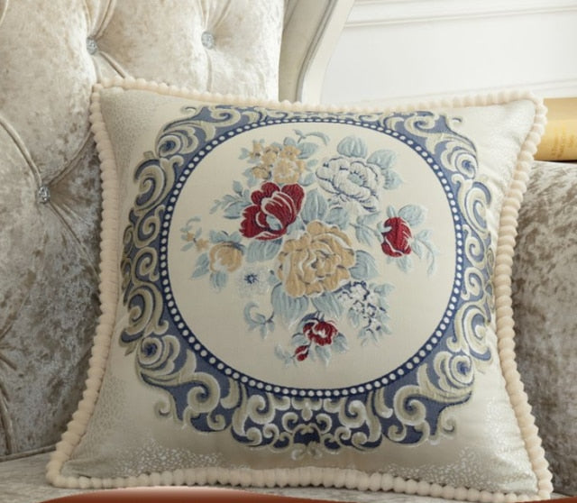 French Style Jacquard Cushion Cover.