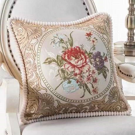 French Style Jacquard Cushion Cover.