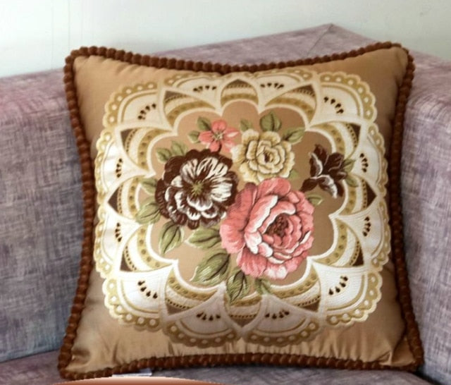 French Style Jacquard Cushion Cover.