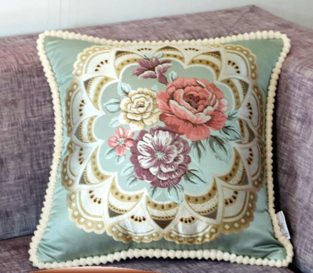French Style Jacquard Cushion Cover.