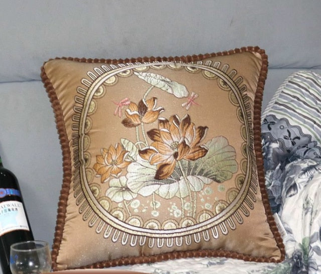 French Style Jacquard Cushion Cover.