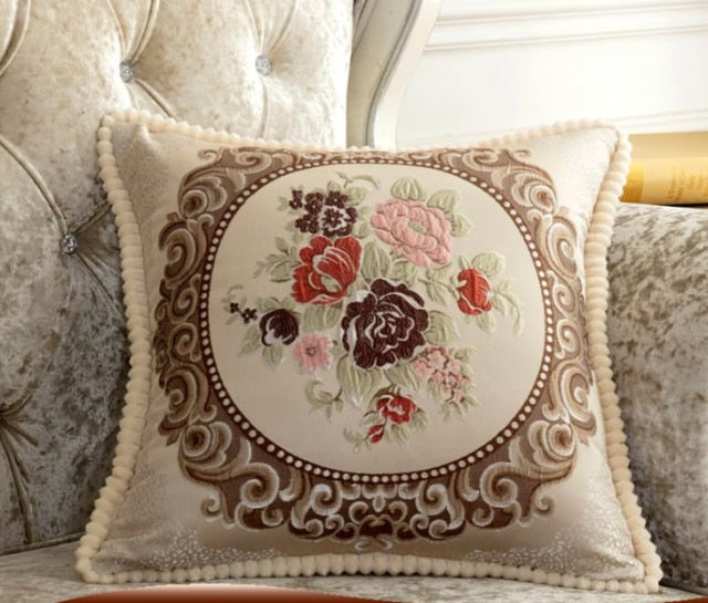 French Style Jacquard Cushion Cover.
