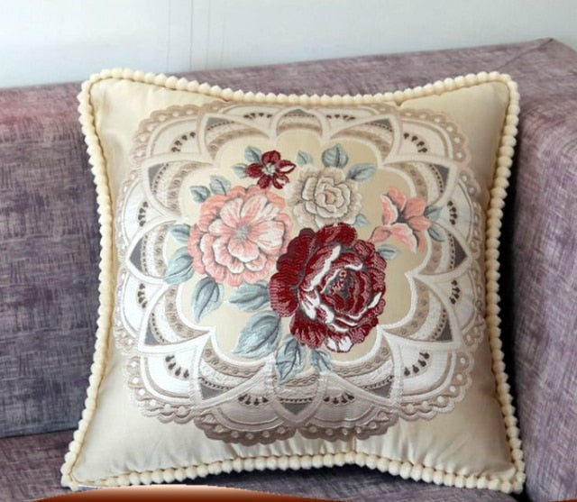 French Style Jacquard Cushion Cover.
