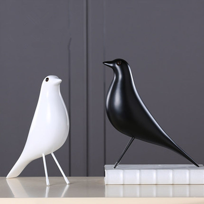 Curved Resin Bird Ornaments