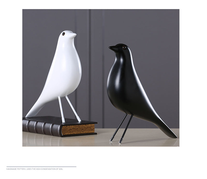 Curved Resin Bird Ornaments