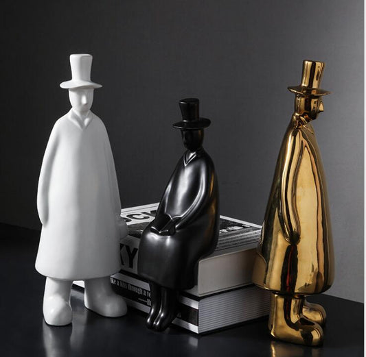 Men in Top Hats Character Ornaments