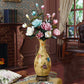 Beautiful Floral Ceramic and Porcelain Vase