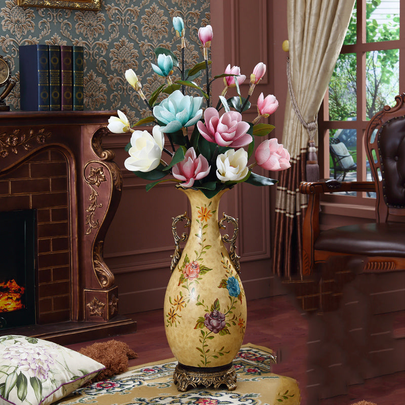 Beautiful Floral Ceramic and Porcelain Vase