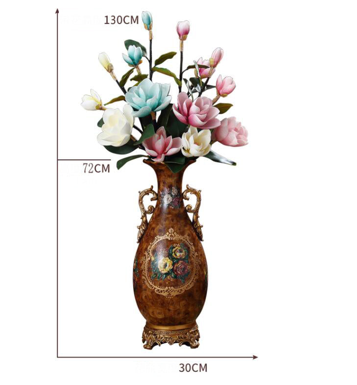 Beautiful Floral Ceramic and Porcelain Vase
