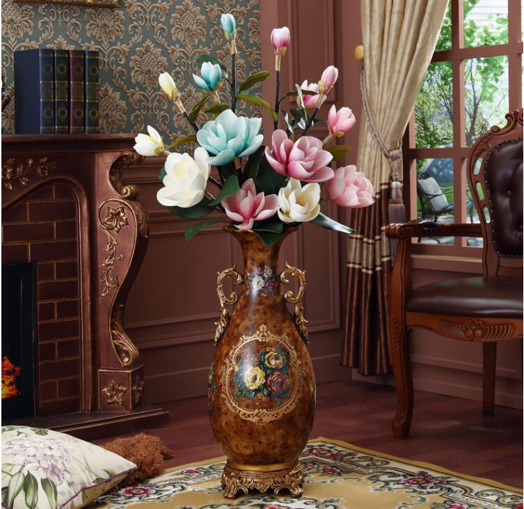 Beautiful Floral Ceramic and Porcelain Vase