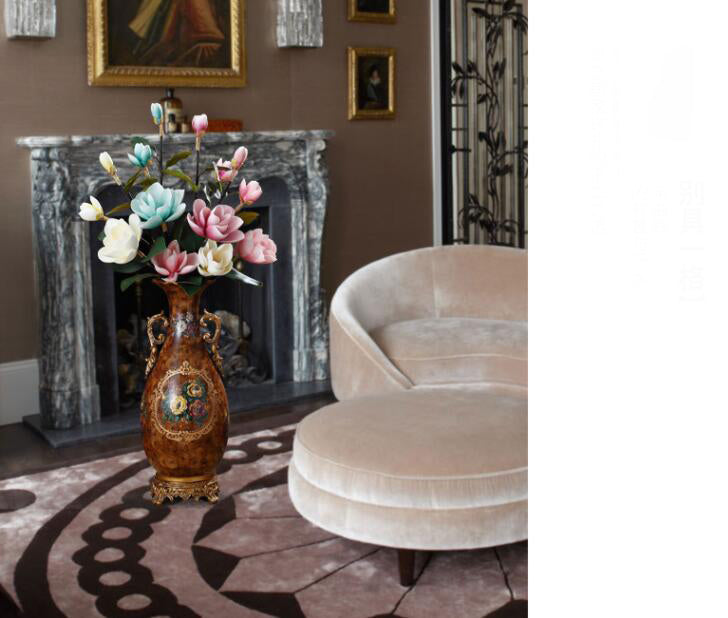 Beautiful Floral Ceramic and Porcelain Vase