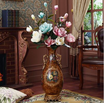 Beautiful Floral Ceramic and Porcelain Vase