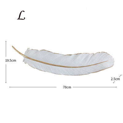 White Feathers Wall Ornament