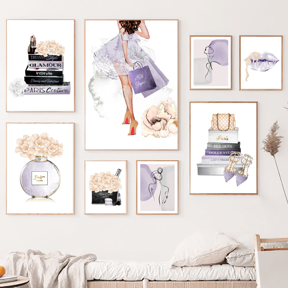 Lilac Fashion Canvas Prints