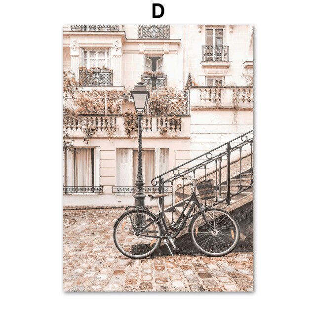 Old Time Paris. Nostalgia. Canvas Print. Unframed.