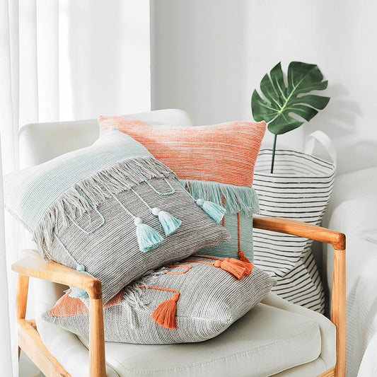 Tassels and Fringes Cushion Cover