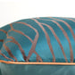 Teal and Cream Cushion Covers