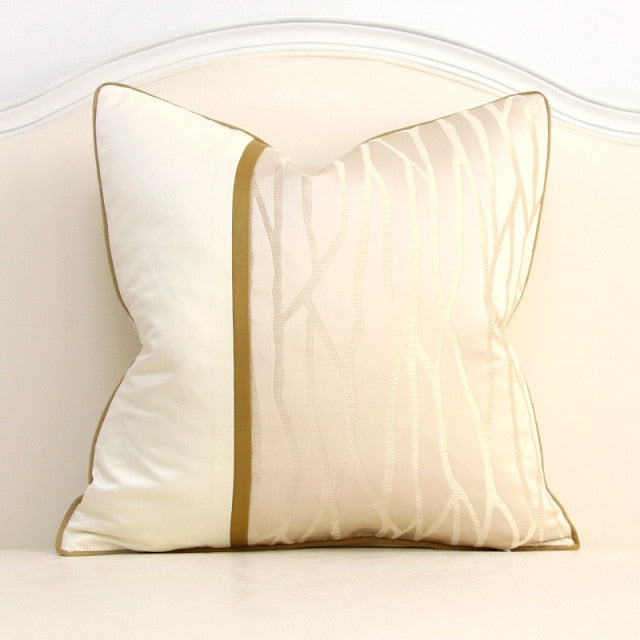 Teal and Cream Cushion Covers