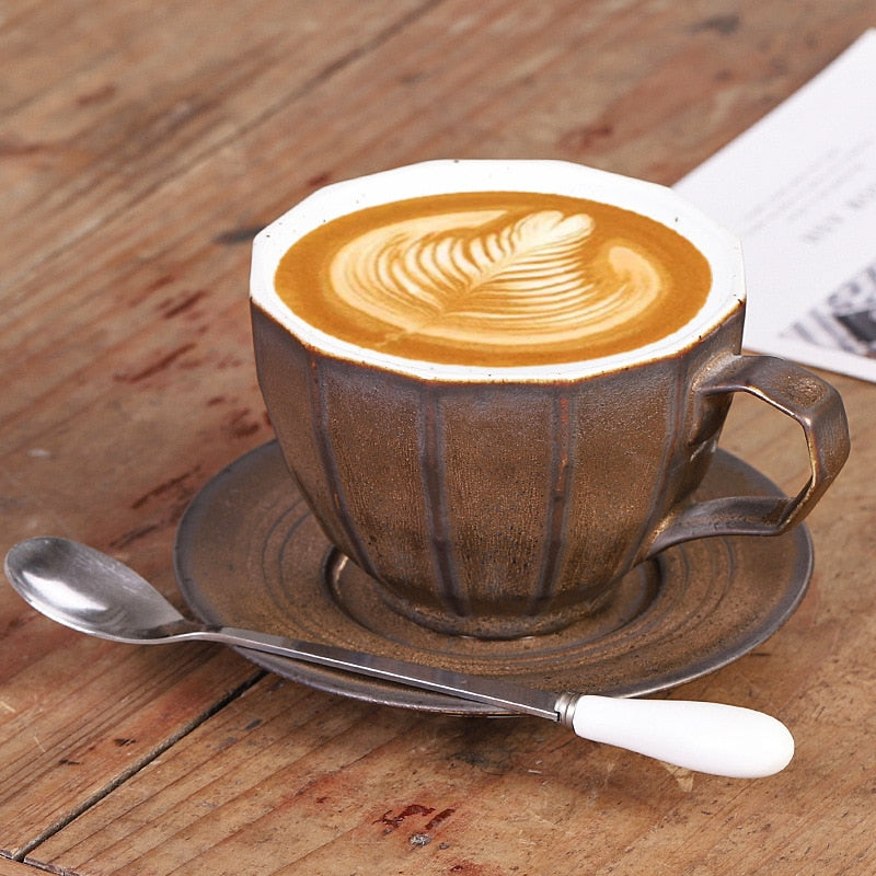 Handmade Japanese Style Vintage Coffee Cup.