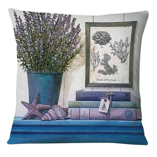 Ocean and Lavender Cushion Covers.