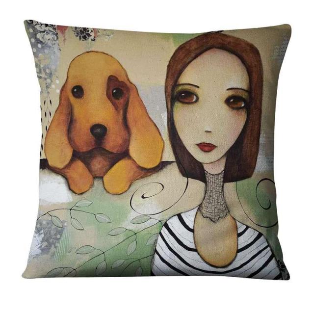 The Animal Whisperer Cushion Covers.