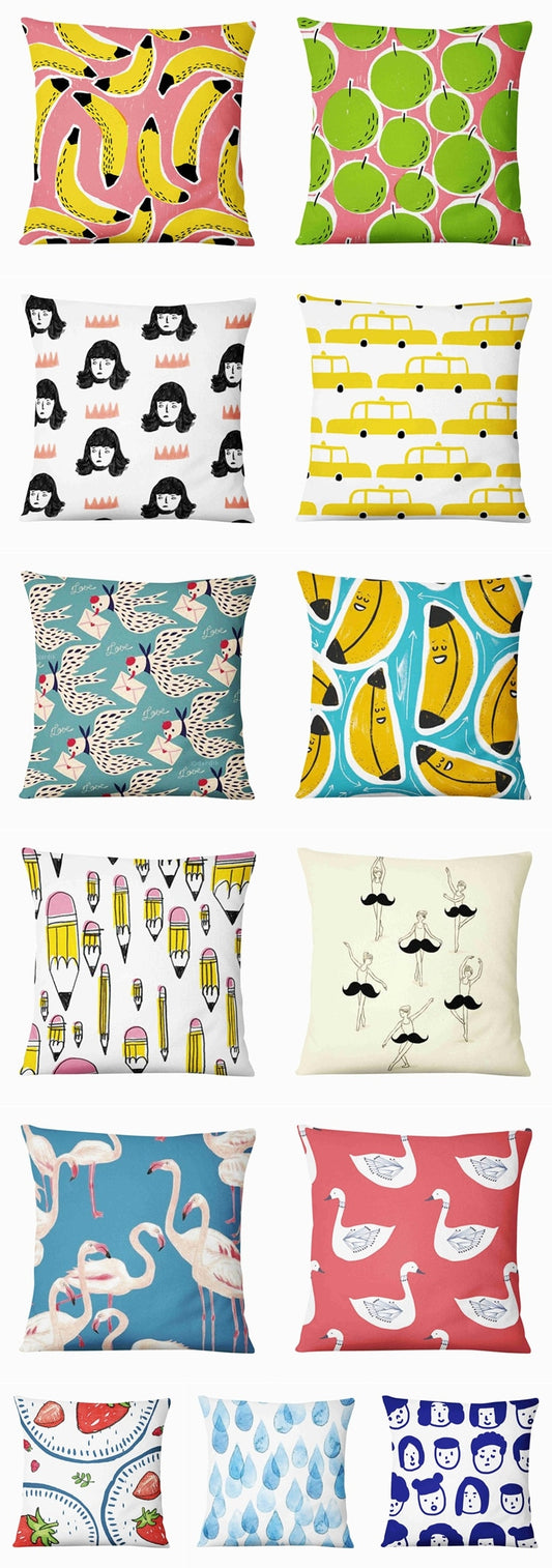 Be Happy Cushion Covers.