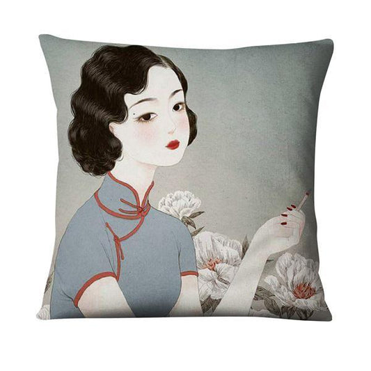 Handmade Vintage Girl Cushion Covers.
