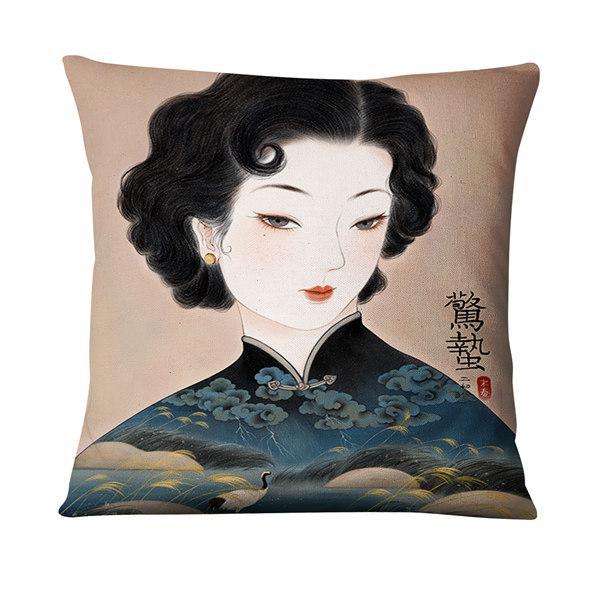 Handmade Vintage Girl Cushion Covers.