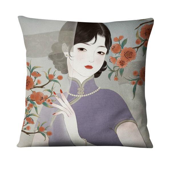 Handmade Vintage Girl Cushion Covers.