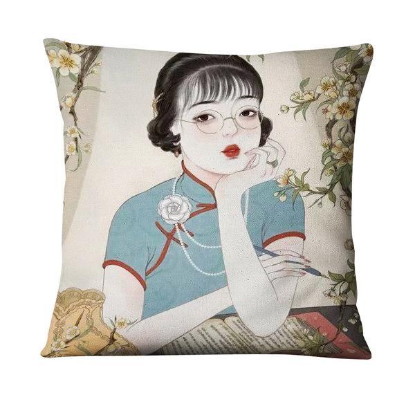 Handmade Vintage Girl Cushion Covers.