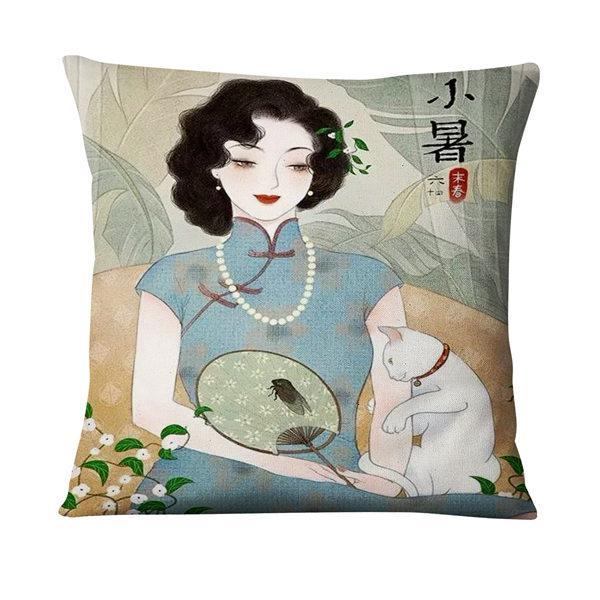 Handmade Vintage Girl Cushion Covers.
