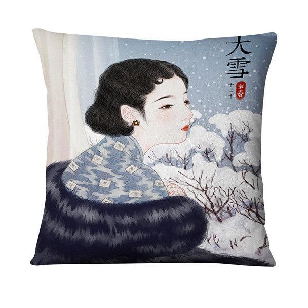 Handmade Vintage Girl Cushion Covers.