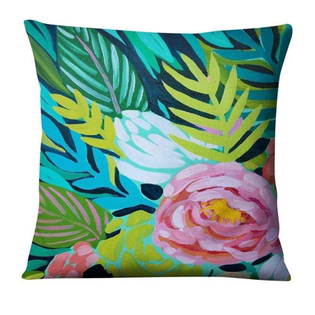 Floral Flamingos Cushion Covers.