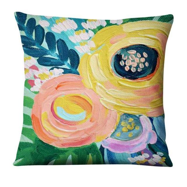 Floral Flamingos Cushion Covers.