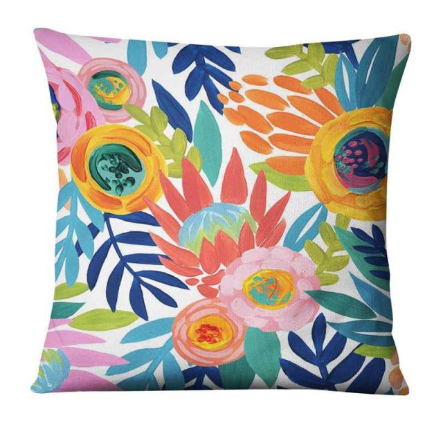 Floral Flamingos Cushion Covers.