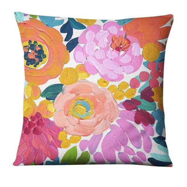 Floral Flamingos Cushion Covers.