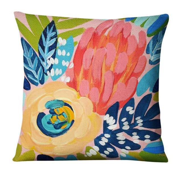 Floral Flamingos Cushion Covers.