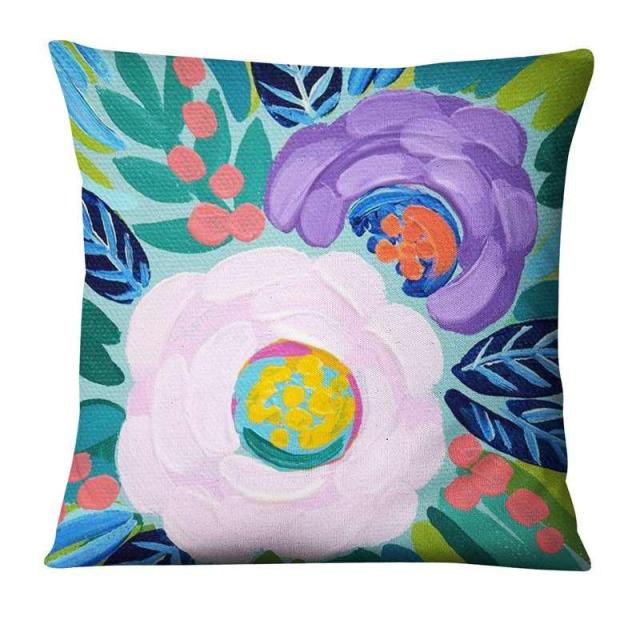 Floral Flamingos Cushion Covers.