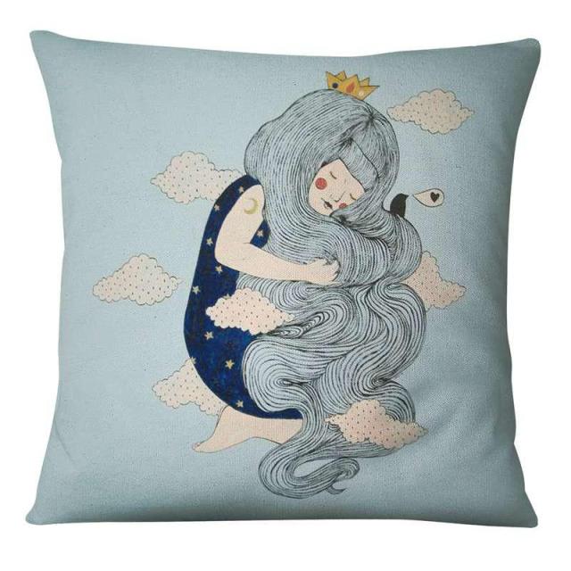 Red Beard & His Girlfriend Cushion Covers.