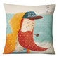 Red Beard & His Girlfriend Cushion Covers.