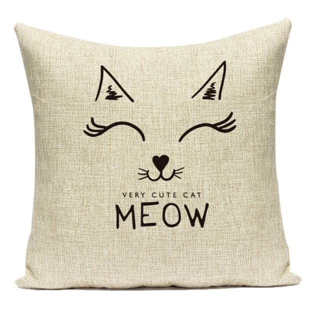 Cat Lovers Cushion Covers.