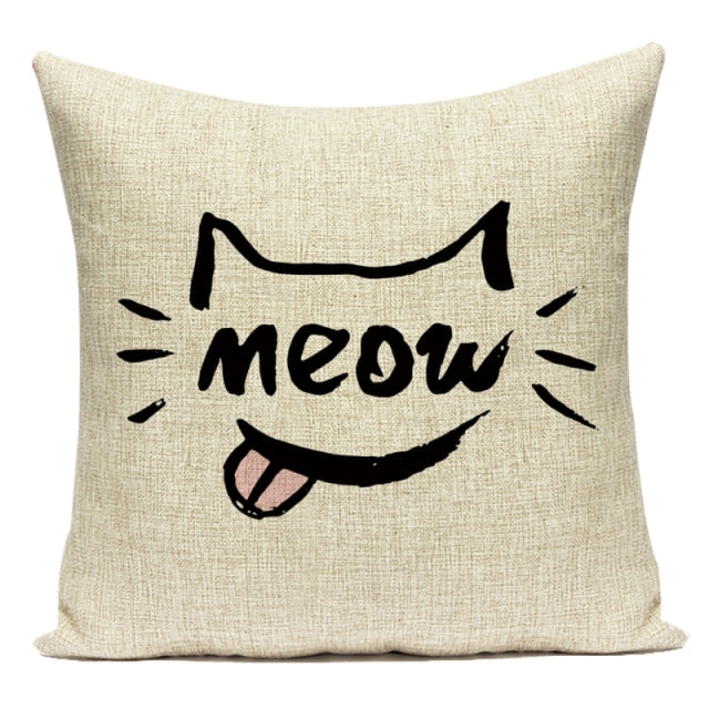 Cat Lovers Cushion Covers.