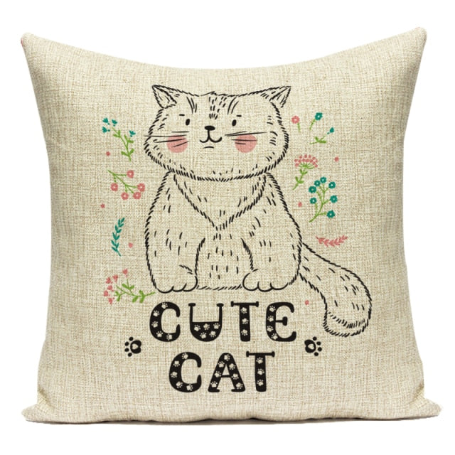 Cat Lovers Cushion Covers.