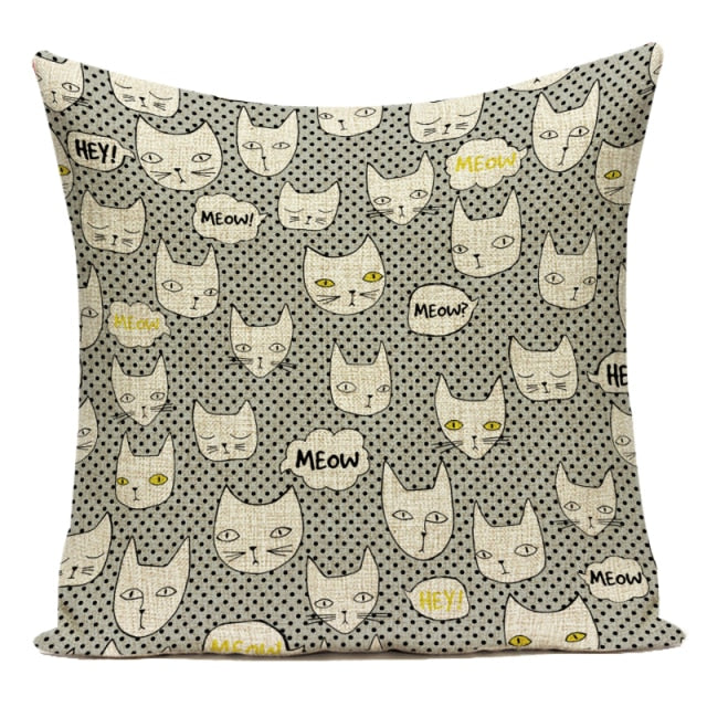 Cat Lovers Cushion Covers.