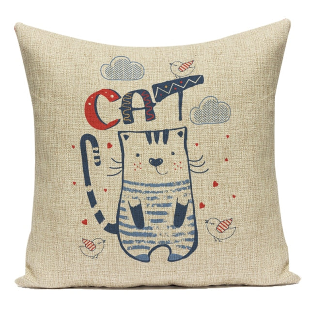 Cat Lovers Cushion Covers.