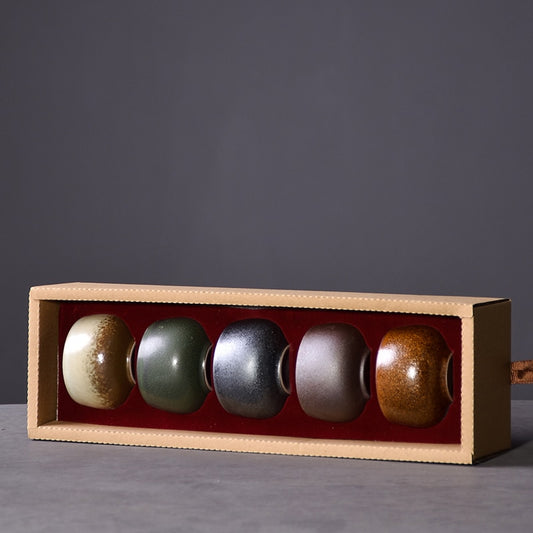 Beautifully Packaged Chinese Five Tea Cup Set