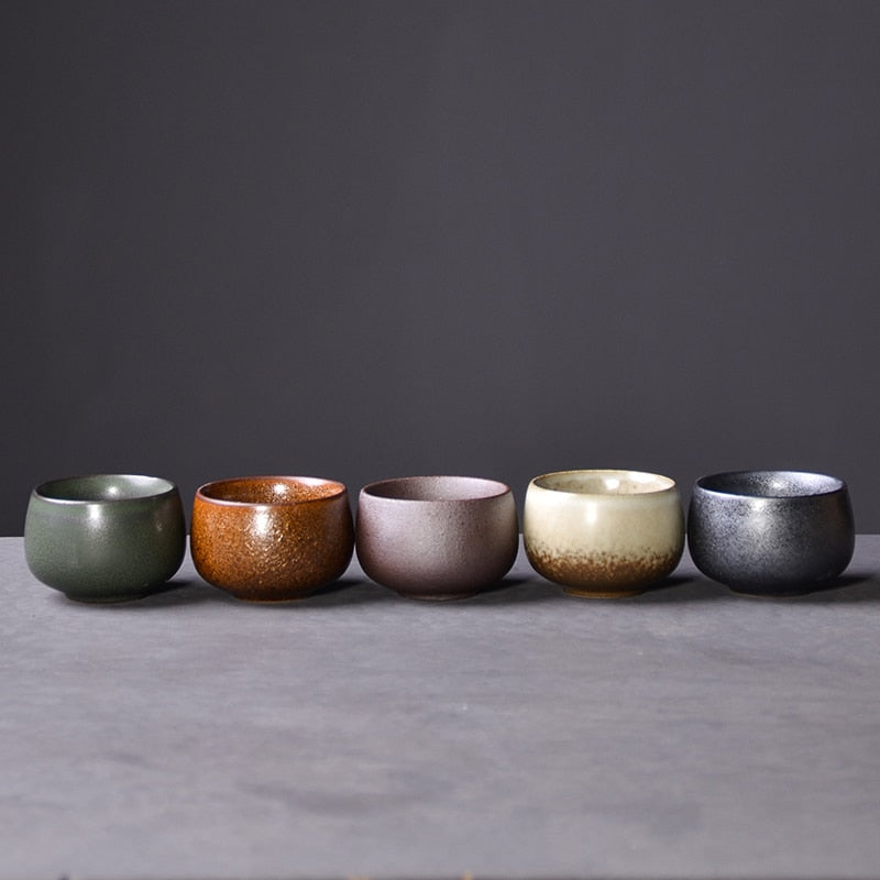 Beautifully Packaged Chinese Five Tea Cup Set