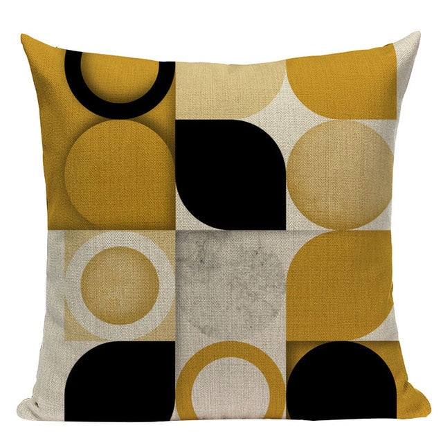 Modern Yellow Cushion Covers.