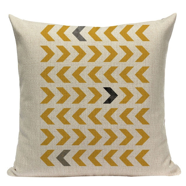 Modern Yellow Cushion Covers.