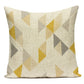 Mellow Yellow & Grey Geometric Cushion Covers.